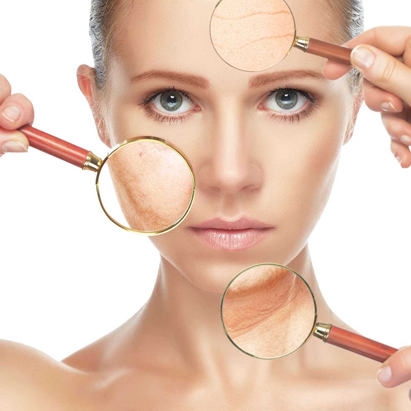 Beauty Concept Skin Aging. Anti-aging Procedures, Rejuvenation,